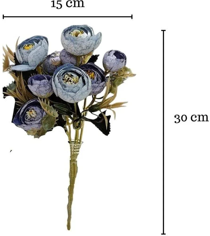 SATYAM KRAFT 2 Pcs Artificial Rose Flower Sticks | Decorative Items for Home Decor, Room, Living Room, Table Centerpiece,Balcony, Office | Perfect for Wedding,Birthday,Enagagement